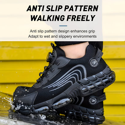 Men's Heavy Duty Steel Toe Slip Proof Work Boots