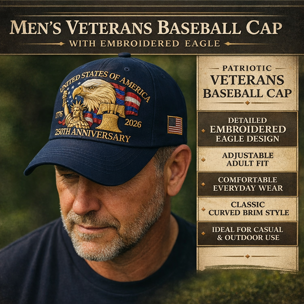Classic American Eagle Baseball Cap for Men