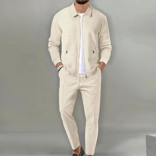 Men's Sporty 2-Piece Running Suit Set - Lusomart