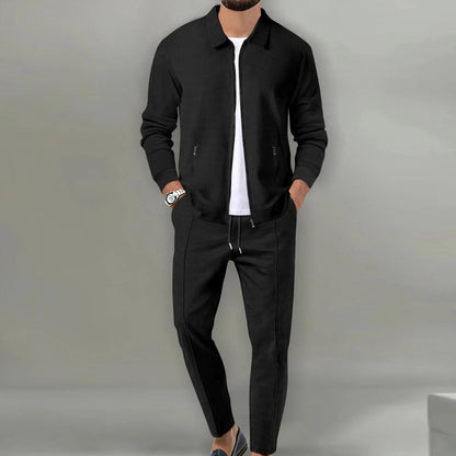 Men's 2-Piece Tracksuit Co-ord with Lightweight Zip Jacket and Joggers 2