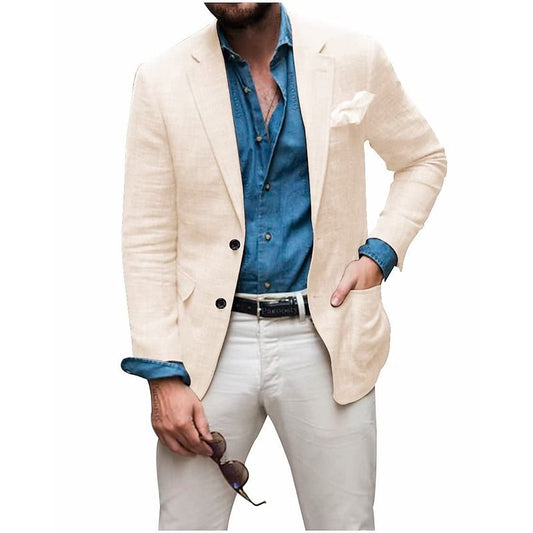 Men's Relaxed Fit Summer Blazer Jacket - Lusomart