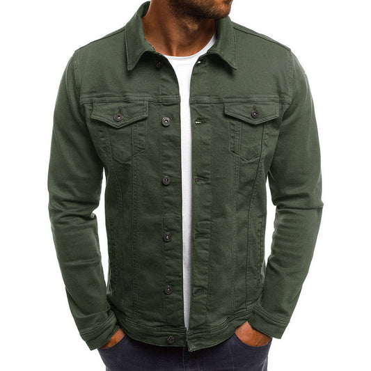 Relaxed Fit Men's Classic Denim Jacket - Lusomart