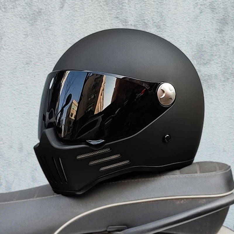 Men’s Full Face Motorcycle Helmet DOT ECE Approved ABS Dark Visor 1