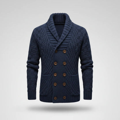 Men's Long Sleeve Knit Cardigan Coat