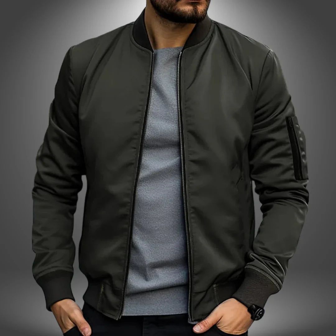 Men’s Lightweight Bomber Jacket – Casual Windbreaker Style 3