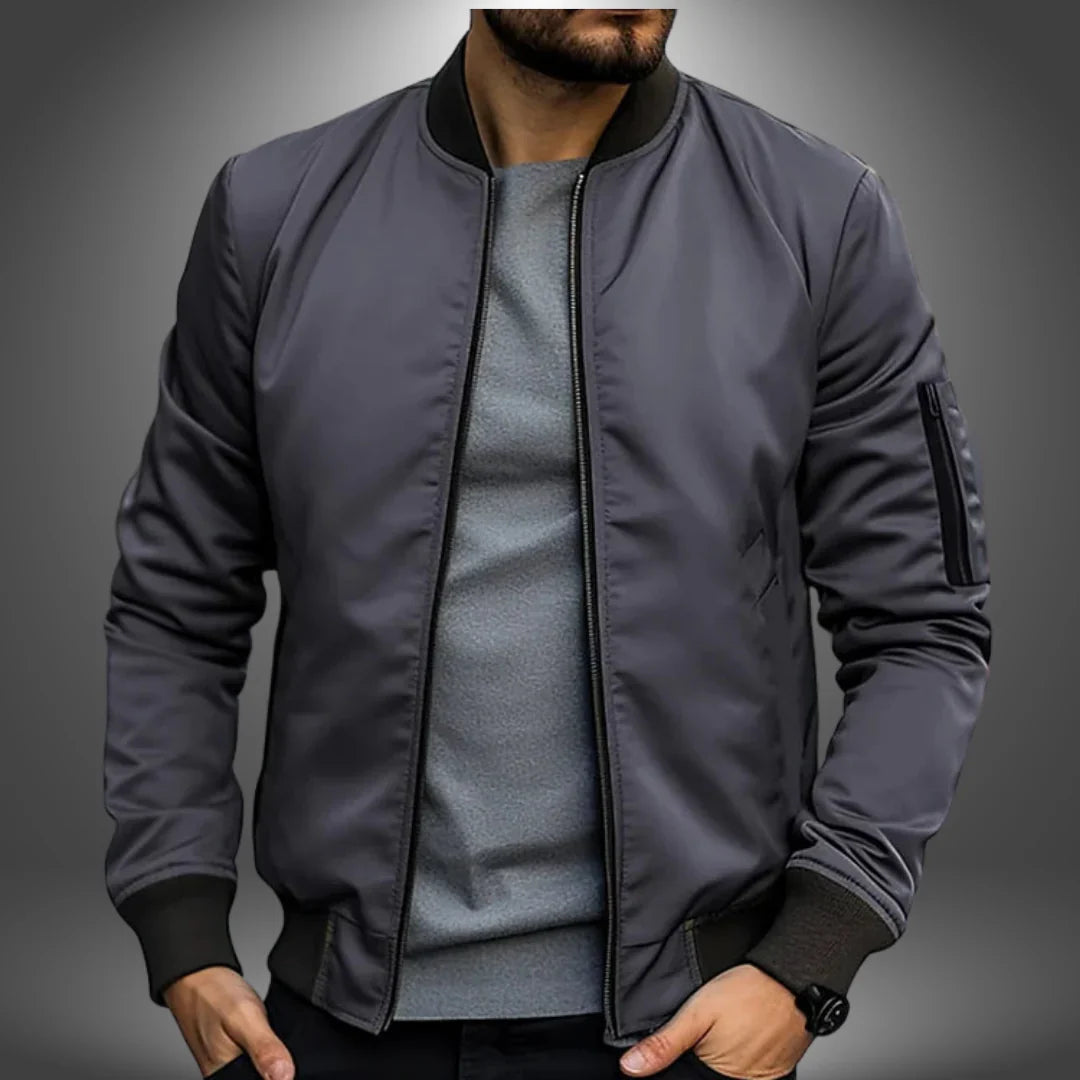 Men’s Lightweight Bomber Jacket – Casual Windbreaker Style 5