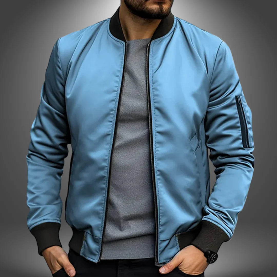 Men’s Lightweight Bomber Jacket – Casual Windbreaker Style 6