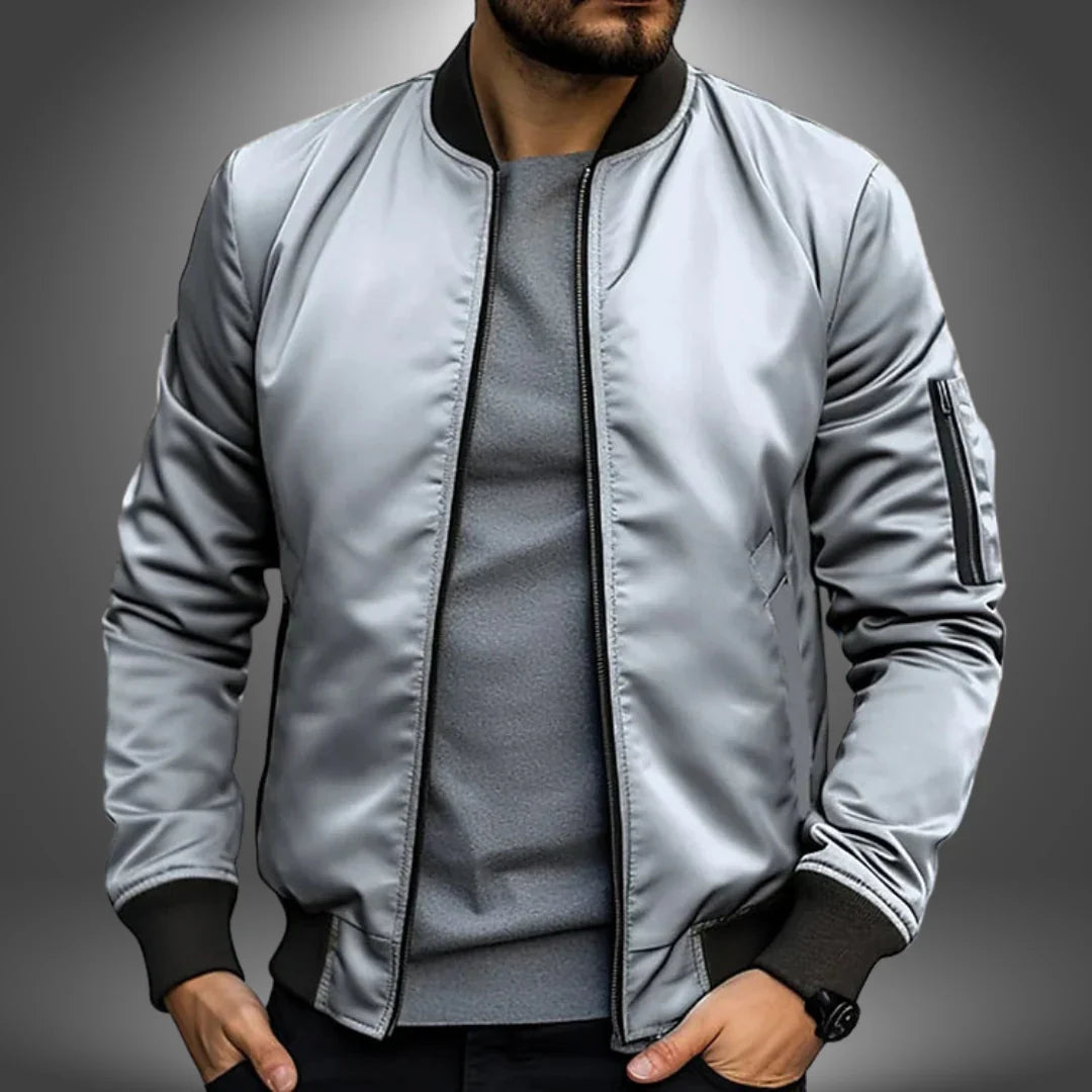 Men’s Lightweight Bomber Jacket – Casual Windbreaker Style 7