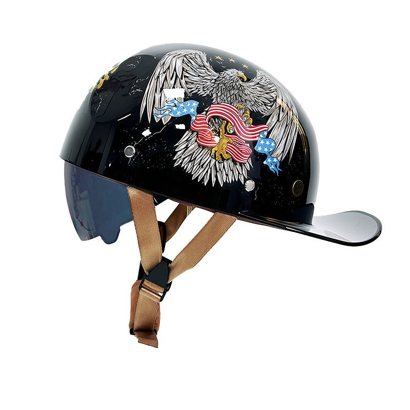 Men’s Motorcycle Helmet DOT Approved ABS Shell Lightweight 10