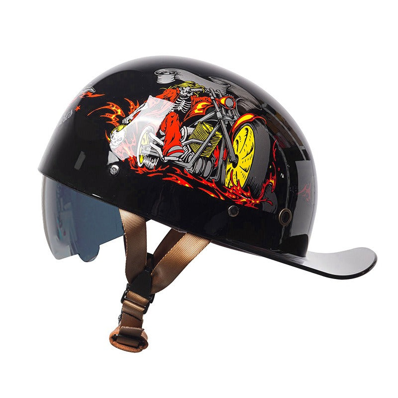 Men’s Motorcycle Helmet DOT Approved ABS Shell Lightweight 11