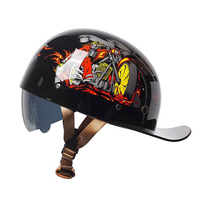 Men’s Motorcycle Helmet DOT Approved ABS Shell Lightweight 11