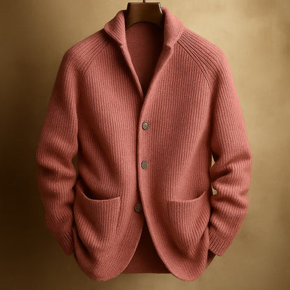 Soft Men's Wool Blend Cardigan Sweater - Lusomart