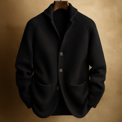 Men's Shawl Collar Cardigan with Lightweight Wool Blend – Comfortable Layer for Everyday Warmth 6