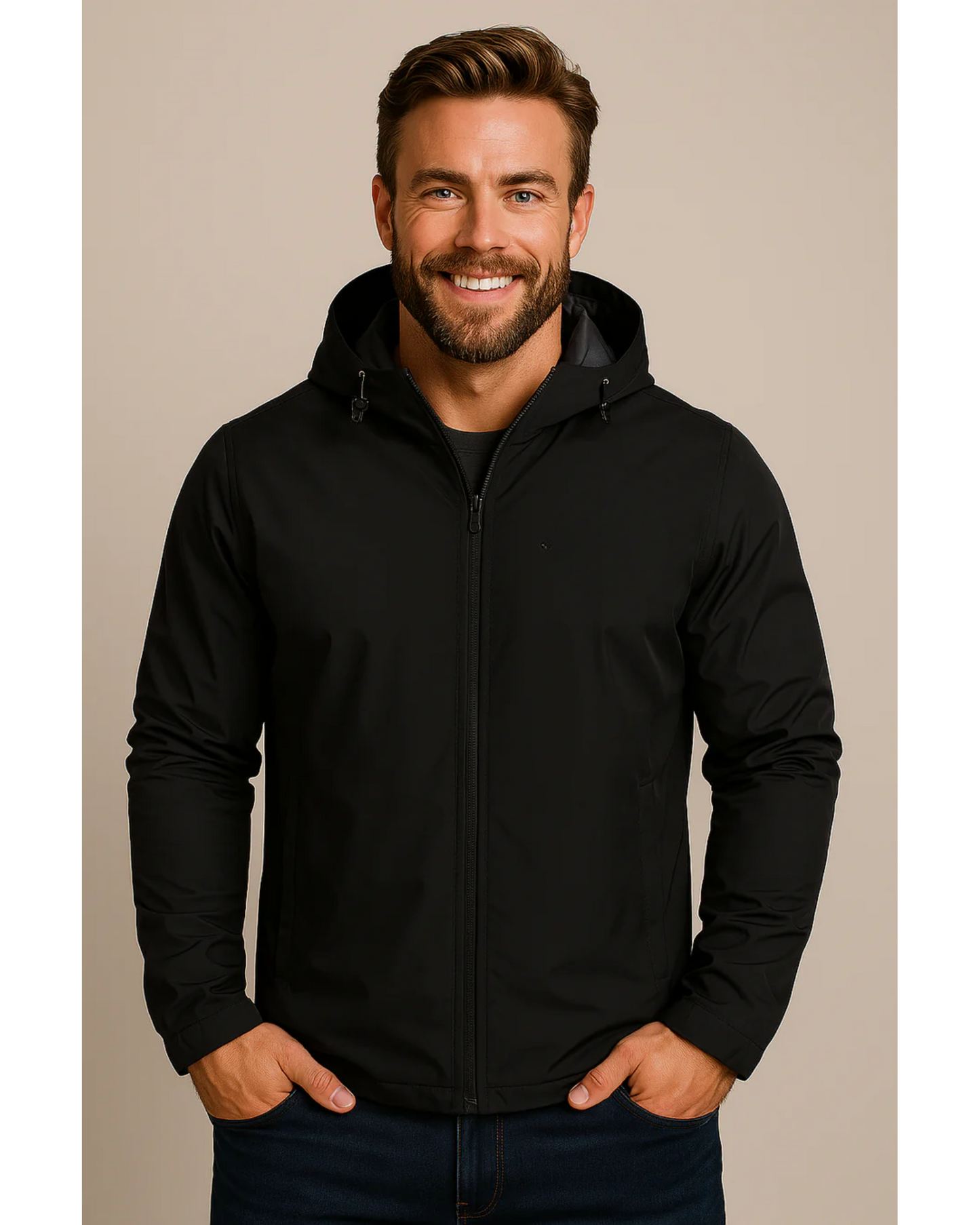 Waterproof Windbreaker Jacket for Men with Hood - Lusomart