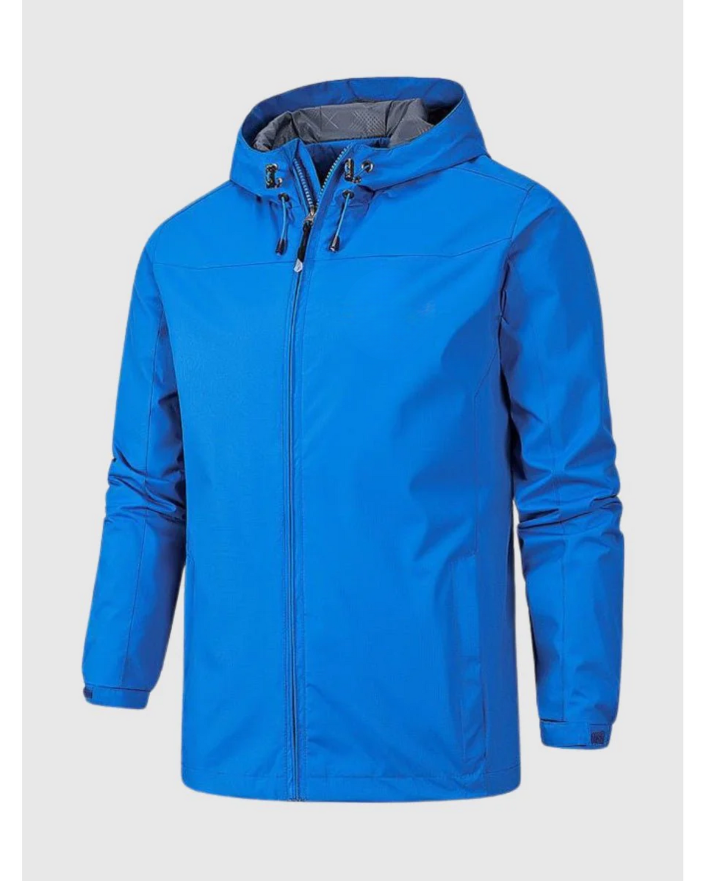 Men's Waterproof Rain Jacket with Hood and Lightweight Zip Design 7