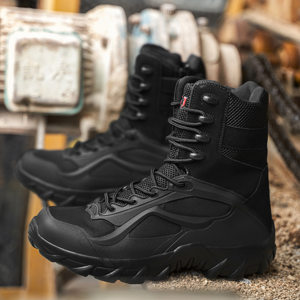 Rugged Men's Hiking Boots Ankle Support Shoes - Lusomart