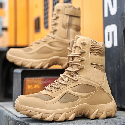 Rugged Men's Hiking Boots Ankle Support Shoes