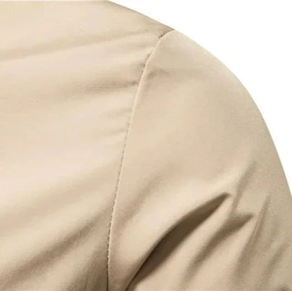 Men's Zip-Up Lightweight Bomber Jacket with Ribbed Trim 6