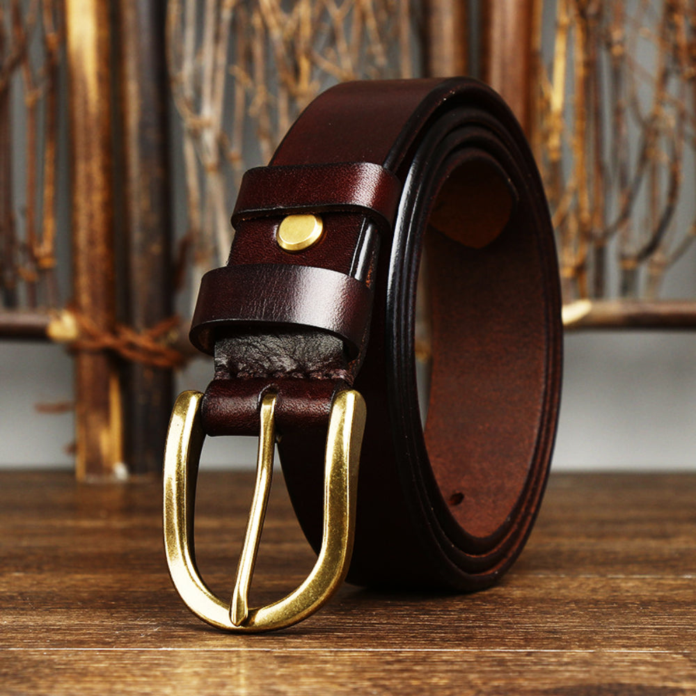 Genuine Leather Men's Classic Belt - Lusomart