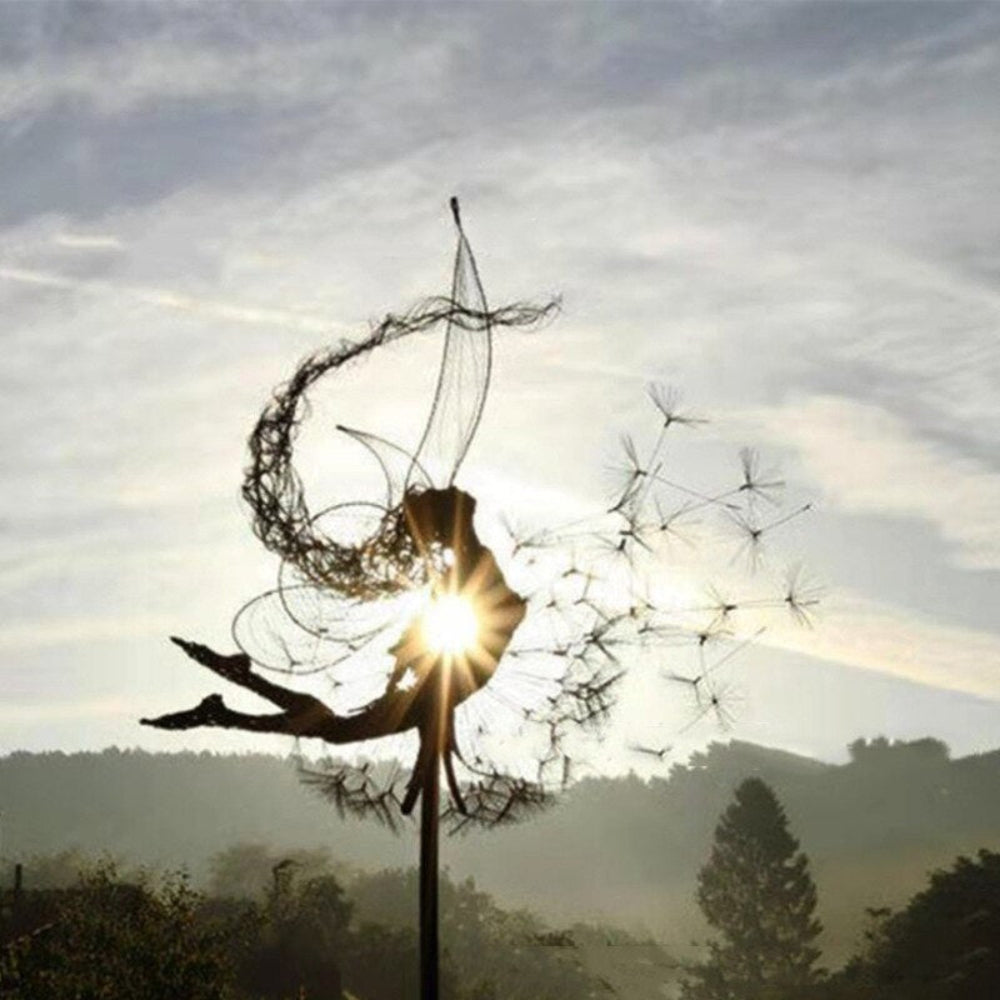 Metal Fairy Garden Sculptures Outdoor Decorative Yard Art - Image 15