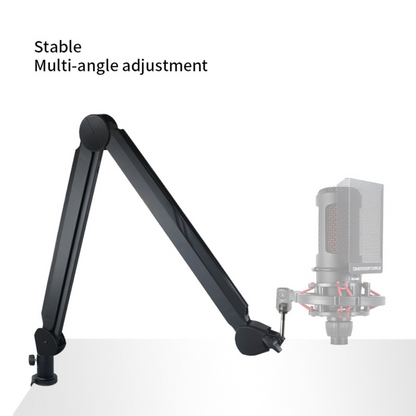 Flexible Desk Mic Boom Arm with Cable Organizer