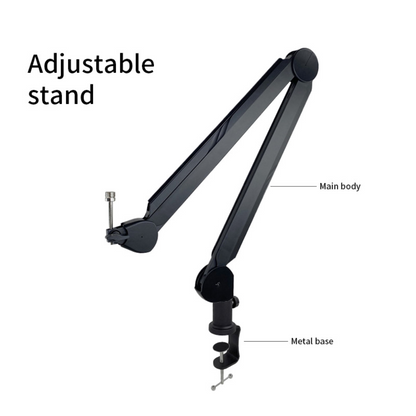 Flexible Desk Mic Boom Arm with Cable Organizer