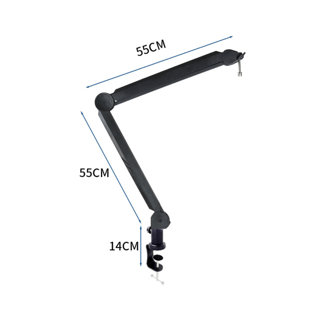 Flexible Desk Mic Boom Arm with Cable Organizer