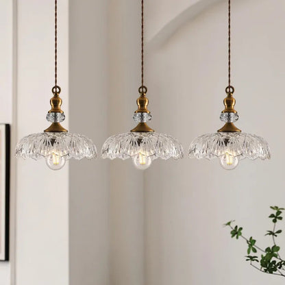 Classic Glass Hanging Kitchen Light Fixture