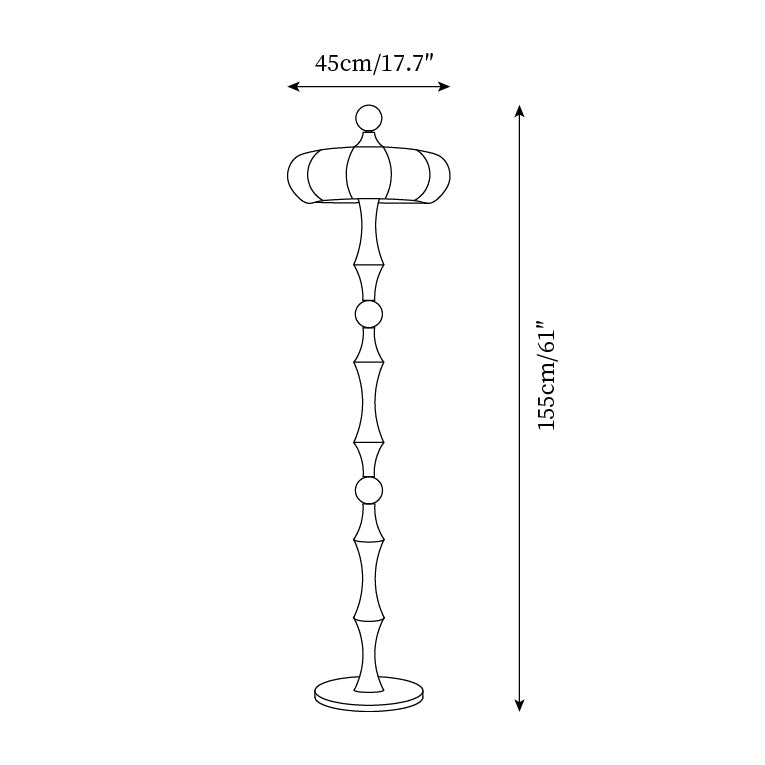 MifolaWood | Stylish Modern Fabric Floor Lamp with Natural Elegance 2