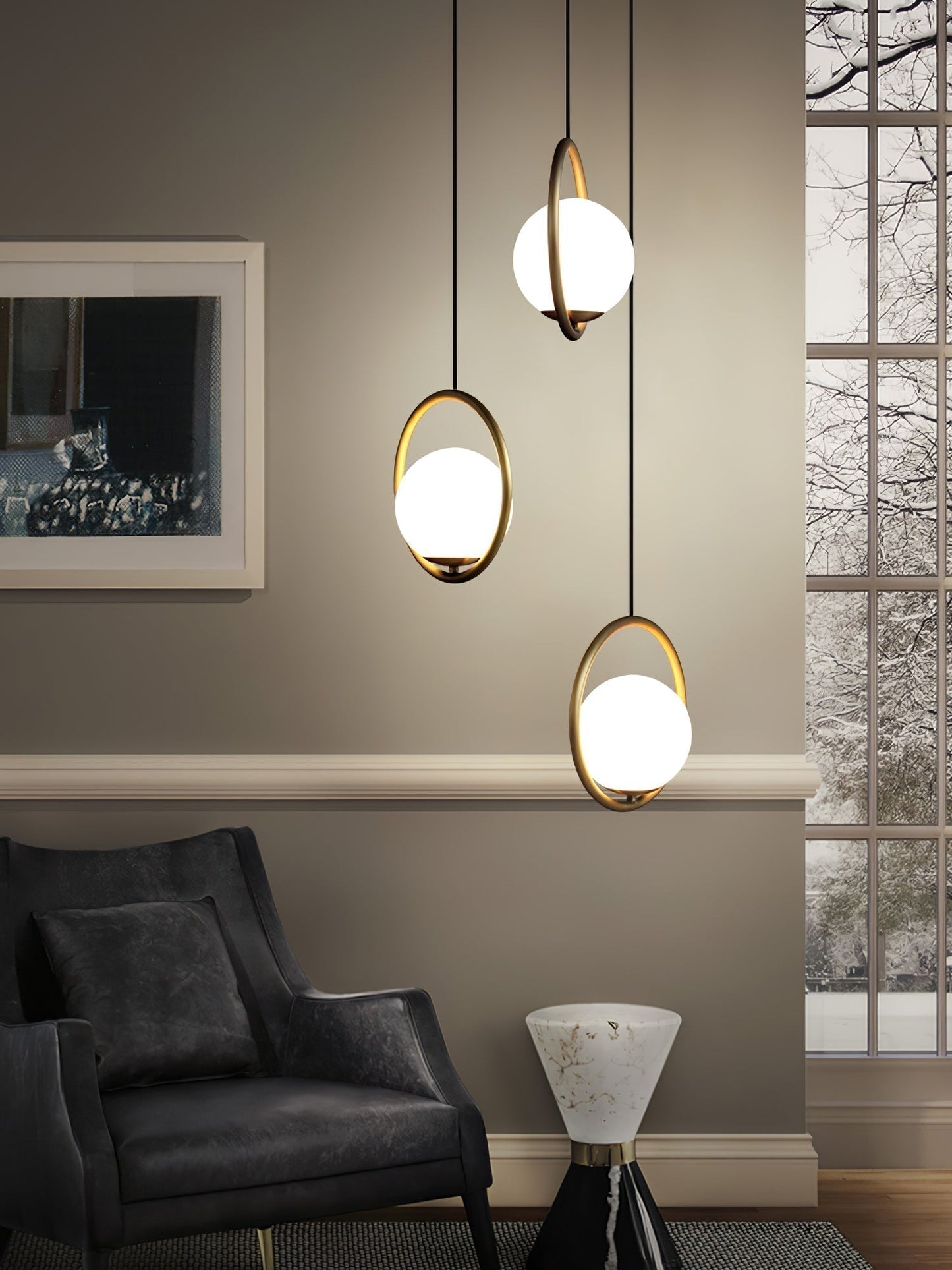 Sleek Contemporary Pendant Light With Simple Style