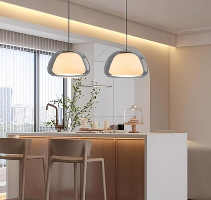Stylish Two Tier Glass Pendant Lighting