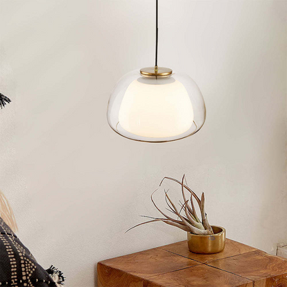 Stylish Two Tier Glass Pendant Lighting