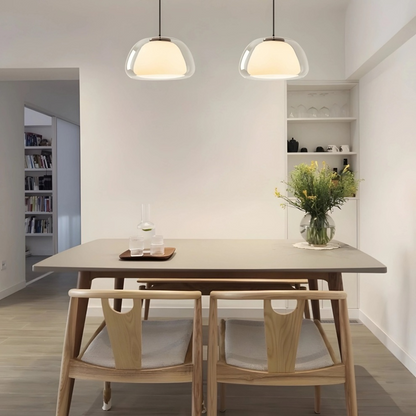 Stylish Two Tier Glass Pendant Lighting