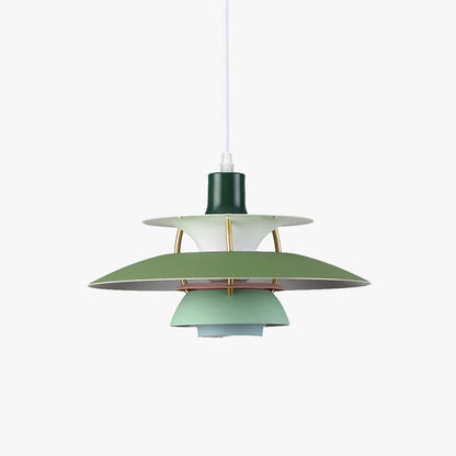 Vibrant Multi Tiered Glass Pendant Light