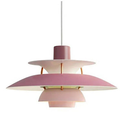 Vibrant Multi Tiered Glass Pendant Light