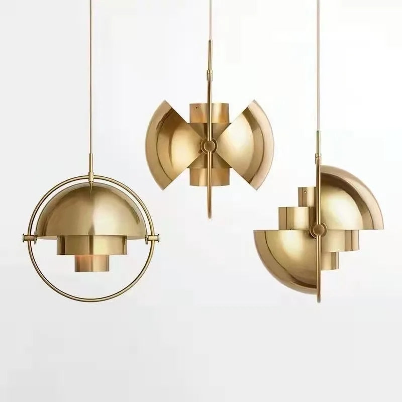Spherical 3D Pendant Ceiling Light