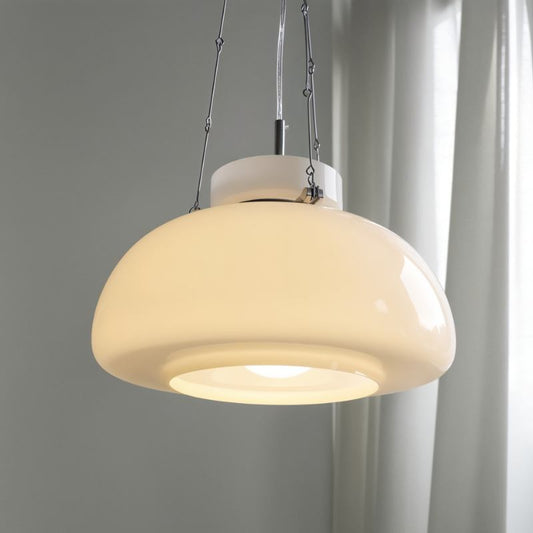 Sleek Round Glass Hanging Lamp - Lusomart