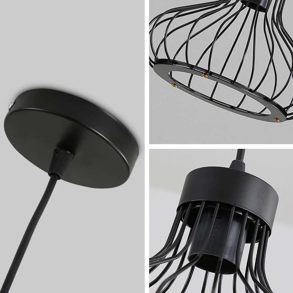 Edgy Metal Cage Hanging Lamp