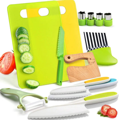 Play Kitchen Cutting Board Knife Playset - Lusomart