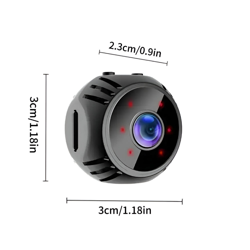 Compact WiFi Home Security Camera with Night Vision