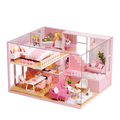 MiniWoodHaven™ – DIY Wooden Dollhouse with Furniture – Creative Gift Set 9