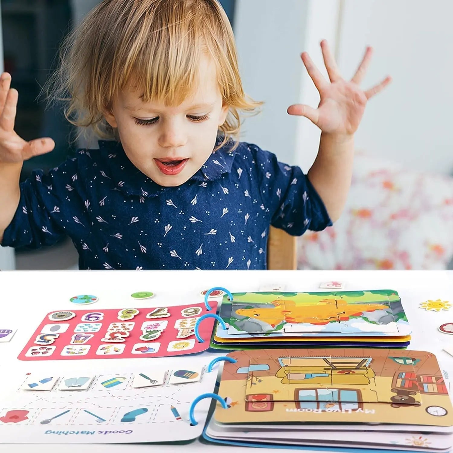 Colorful Kids Activity Book for Fun Learning - Lusomart