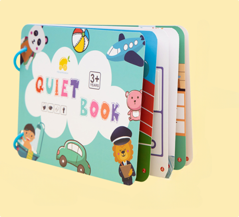 Mini Activity Book for Kids - Interactive Creative Learning and Motor Skills - Safe Cardboard, Suitable for Ages 3 and Up, 20 Themes 6