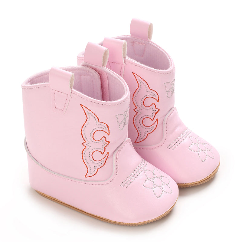 Mini Cowboy Boots for Girls with Non-Slip Sole and Soft Lining - Comfy Adventure Shoes 10