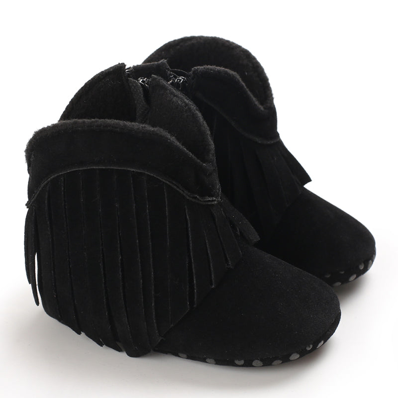 Mini Cowboy Boots for Girls with Non-Slip Sole and Soft Lining - Comfy Adventure Shoes 12