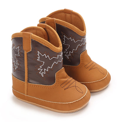 Mini Cowboy Boots for Girls with Non-Slip Sole and Soft Lining - Comfy Adventure Kicks 13