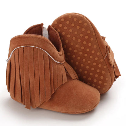 Mini Cowboy Boots for Girls with Non-Slip Sole and Soft Lining - Comfy Adventure Shoes 3