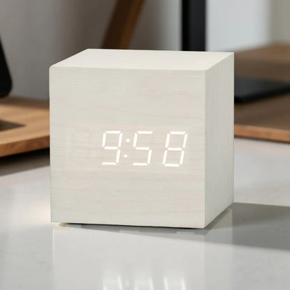 Compact LED Digital Square Clock