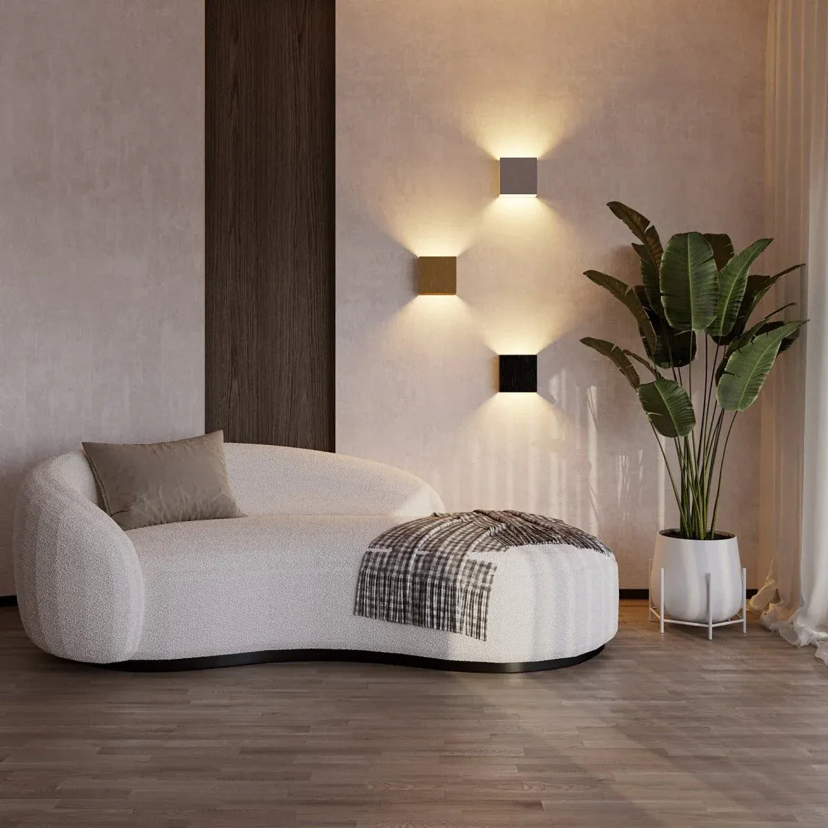 Minimalist Wall Sconce Lighting Elegant Aluminium Iron Design 3
