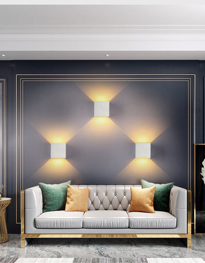 Minimalist Wall Sconce Lighting Elegant Aluminium Iron Design 7